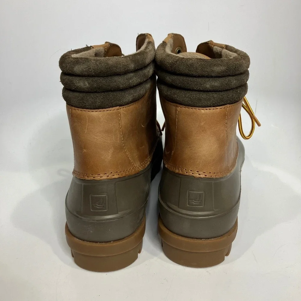 Sperry men's Avenue waterproof duck boots leather lace‎ up size 11.5 casual